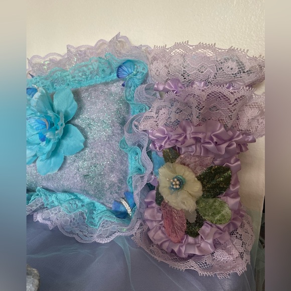 Hand Crafted Butterfly Harmony Pillow,Gypsy Jar & Bottle Set BabyPowder&Lavender - Picture 5 of 7